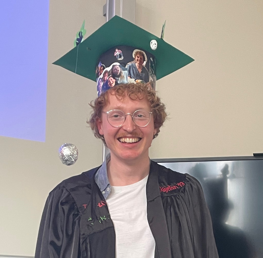 David Steinbrecht wearing doctoral cap and robe